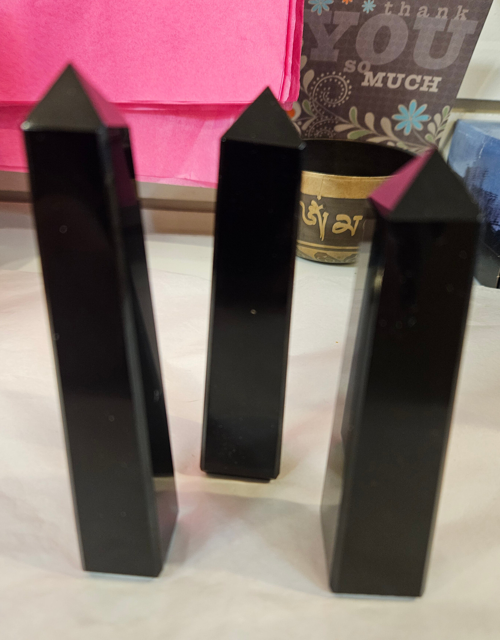 Obsidian Polished Point - large long