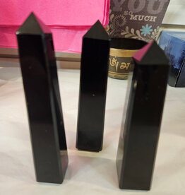 Obsidian Polished Point - large long
