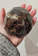 Garnet Faceted Sphere Small