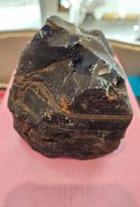 Obsidian Raw with bits polished