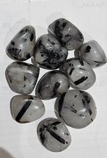 Tourmalinated Quartz Tumble Stone