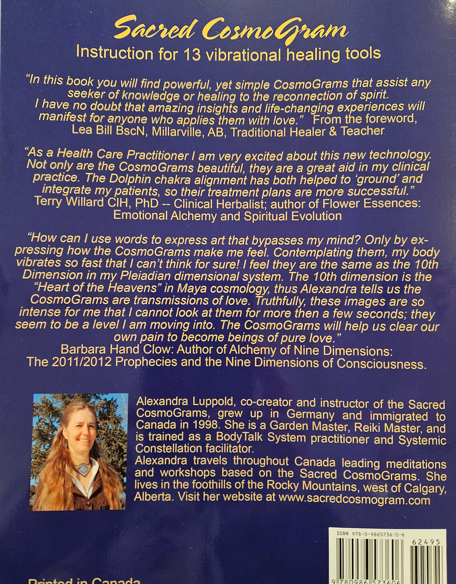 Sacred CosmoGram Vibrational Healing Tools Book - Local Author Alexandra