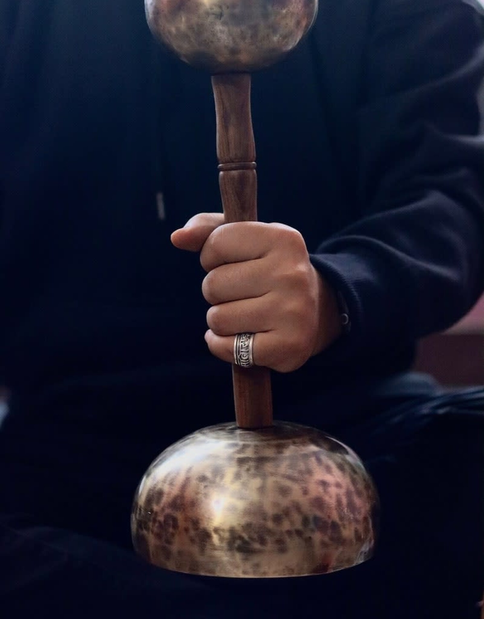 7 Metal Double Chalice Tibetan Singing Bowl