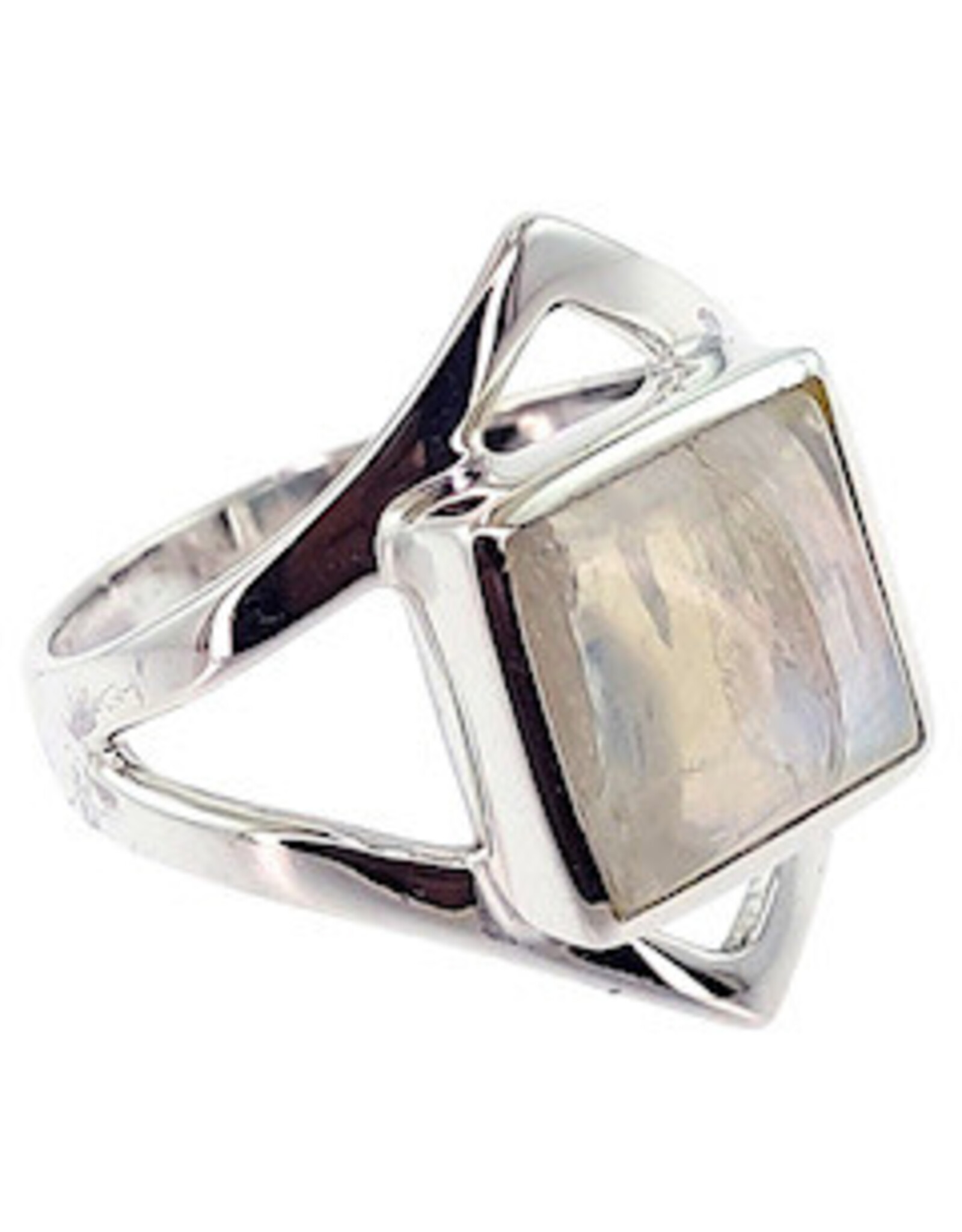 Abundant Energy Rainbow Moonstone Sterling Silver Ring