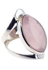 The Marquesa Rose Quartz Sterling Silver Ring Size 8