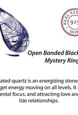 Wisdom of Tears Black Rutilated Quartz Ring Size 7