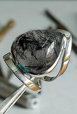 Wisdom of Tears Black Rutilated Quartz Ring Size 7