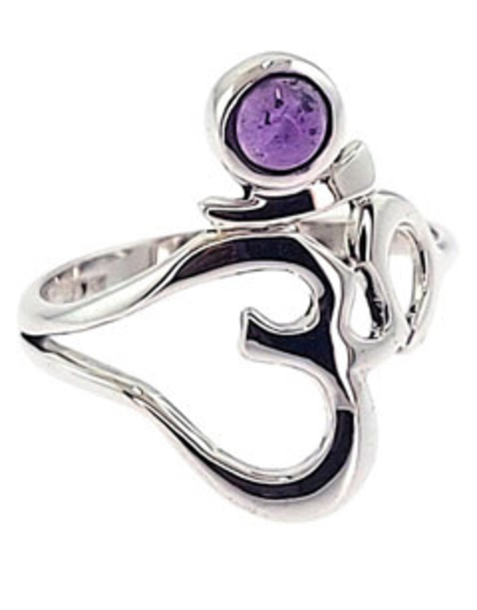 Ohm Amethyst Ring Size 7