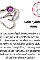 Ohm Amethyst Ring Size 7