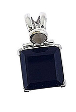 Celtic Moon Black Onyx Pendant Sterling Silver