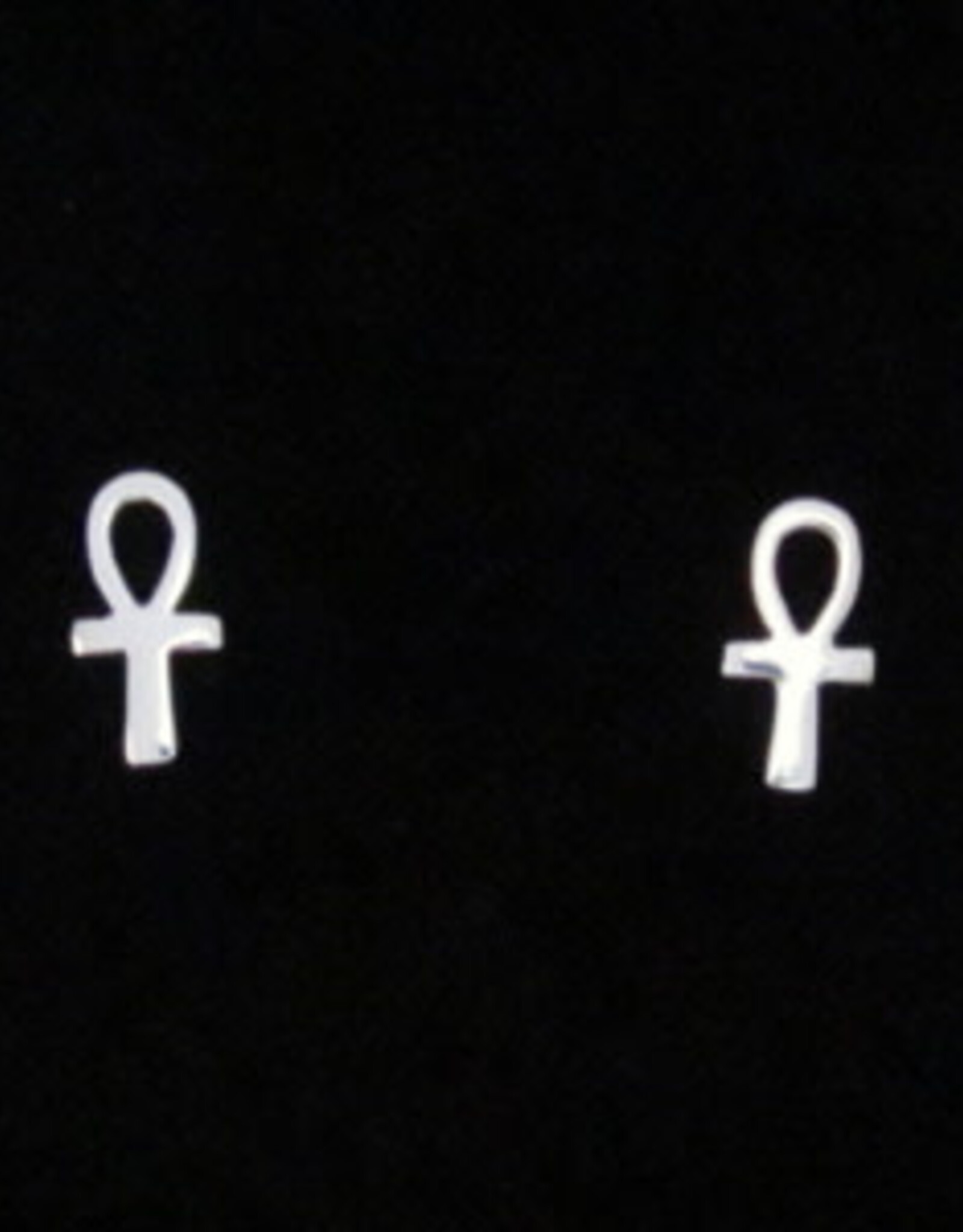 Earring Ankh Post SS