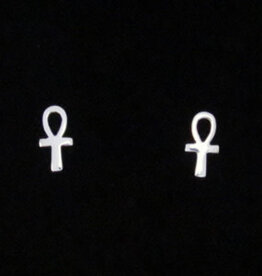Earring Ankh Post SS