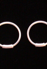 Earring Wire Hoop W/Spring 12Mm SS