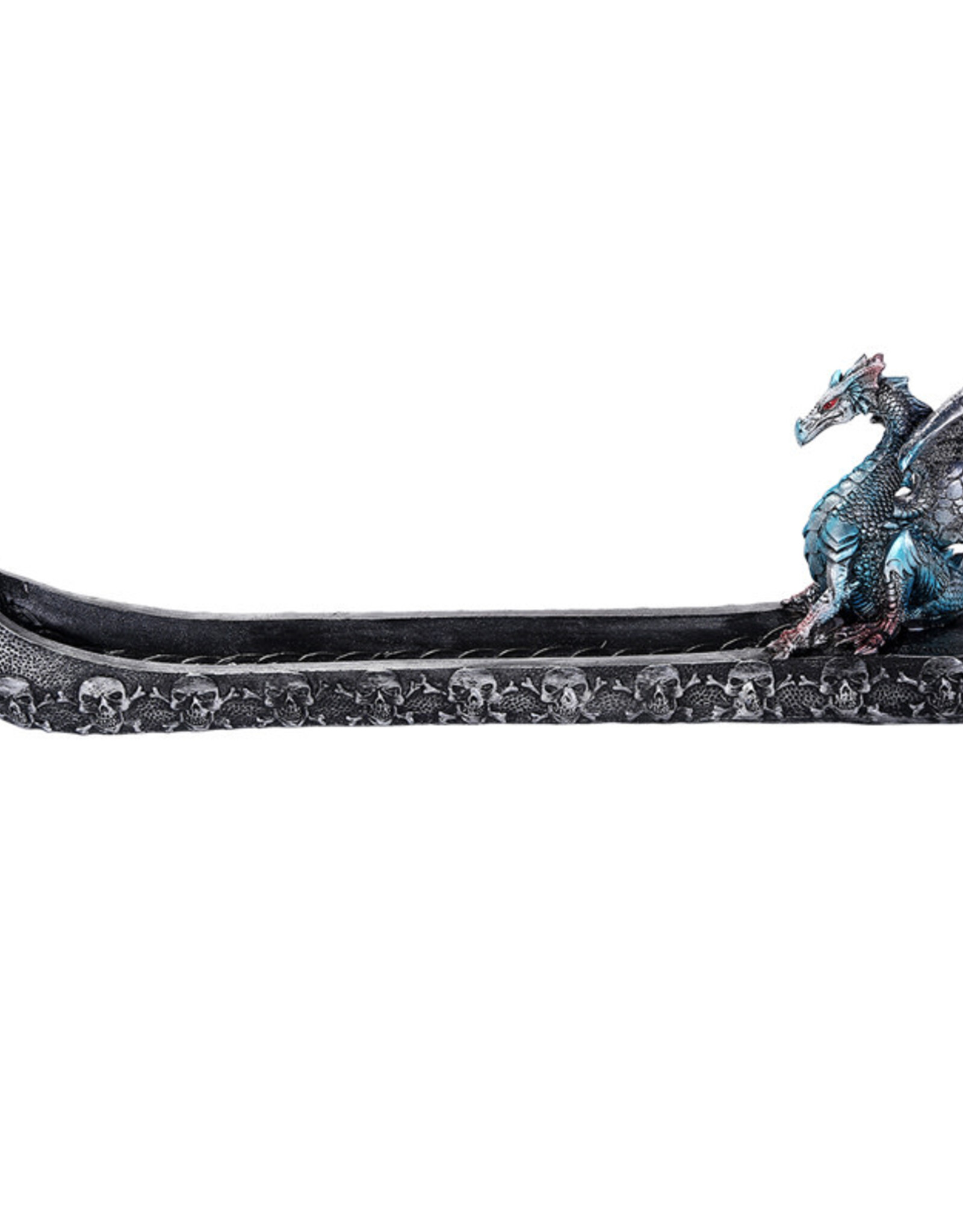 Incense Holder Dragon Vessel 12 1/4" x 2 1/8" x 3 3/4"