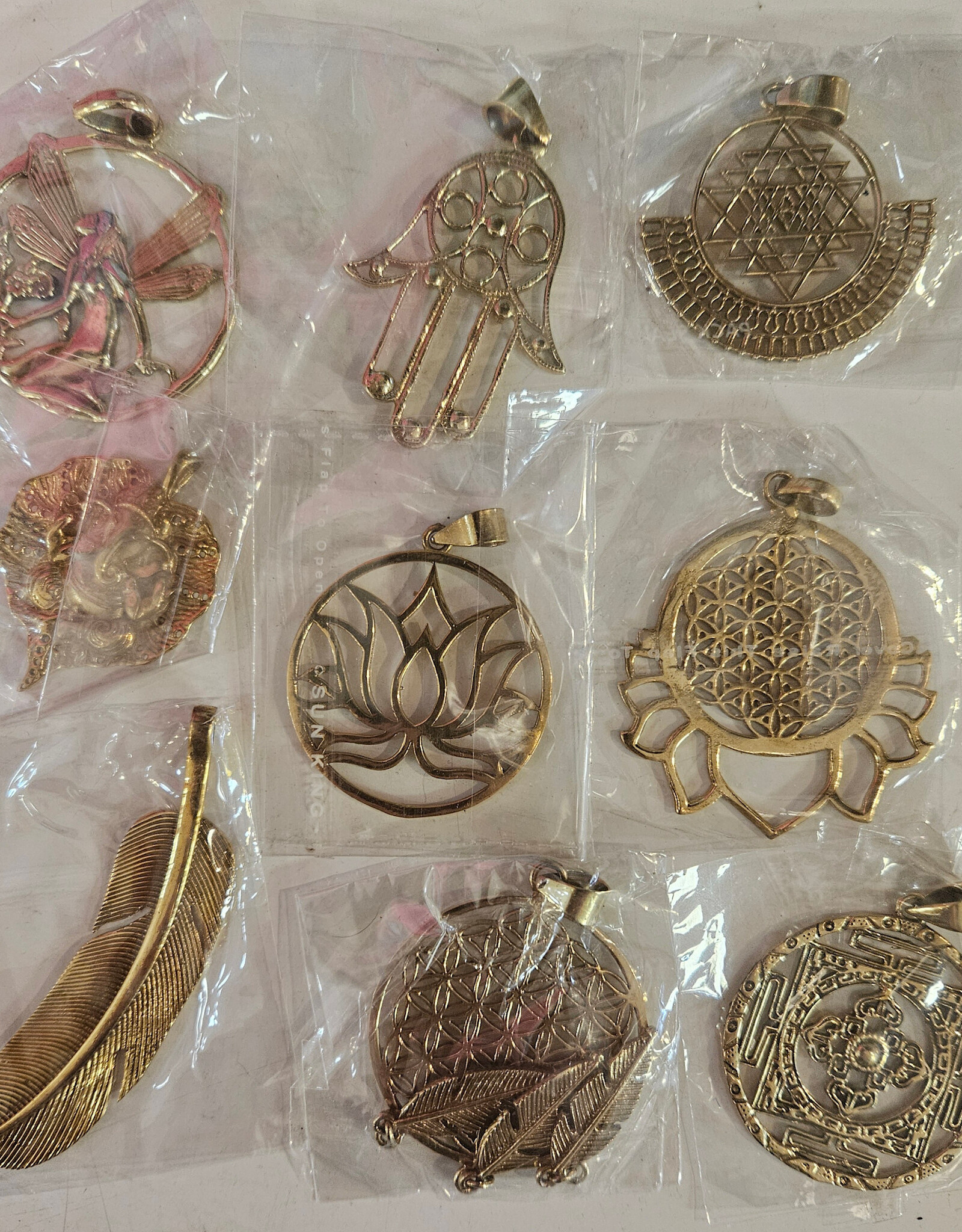 Brass Pendants - Assorted Designs