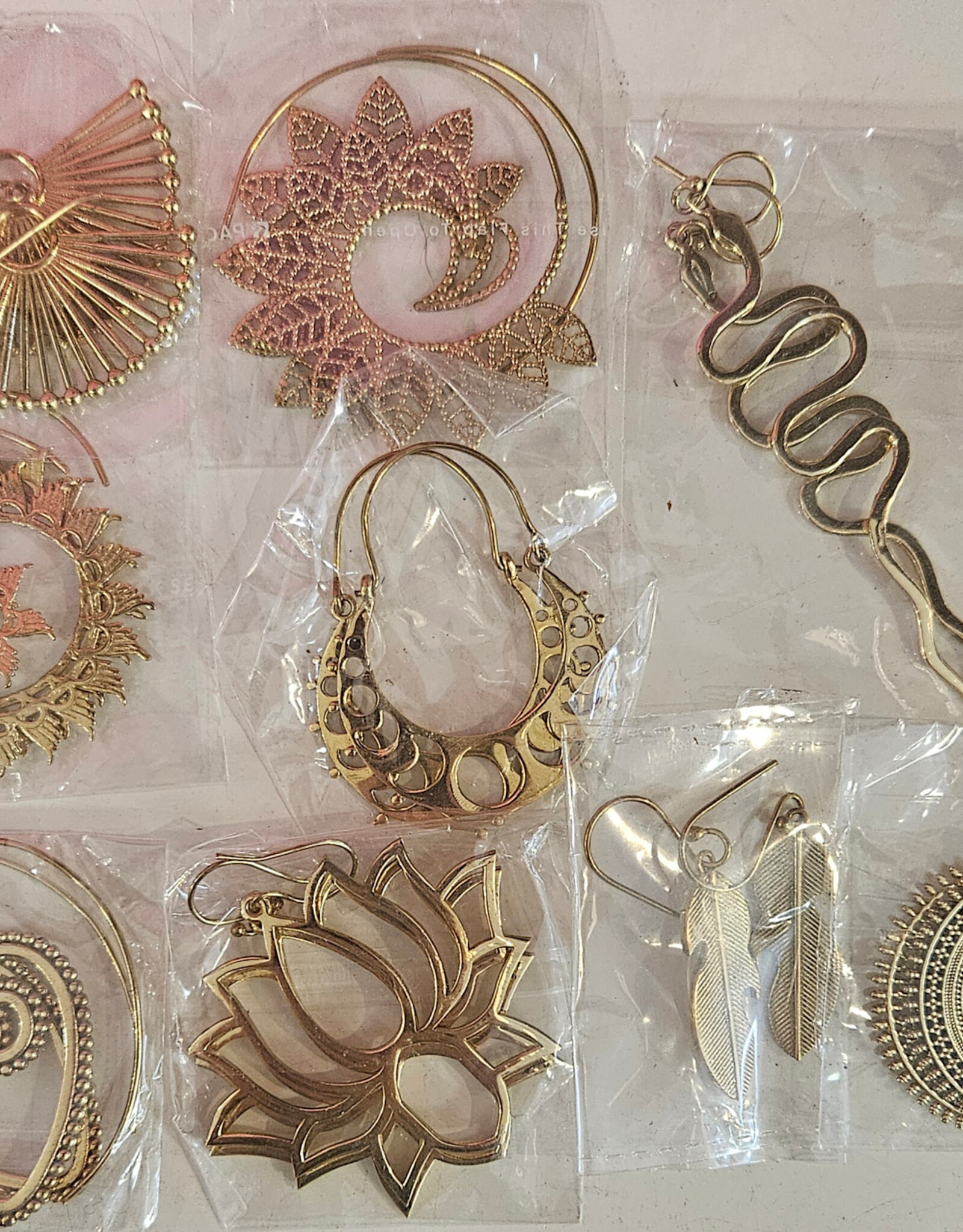 Brass Earrings - Assorted Designs
