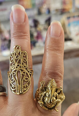 Brass Ring Fatima or Snake or Om or Butterfly or Leaf