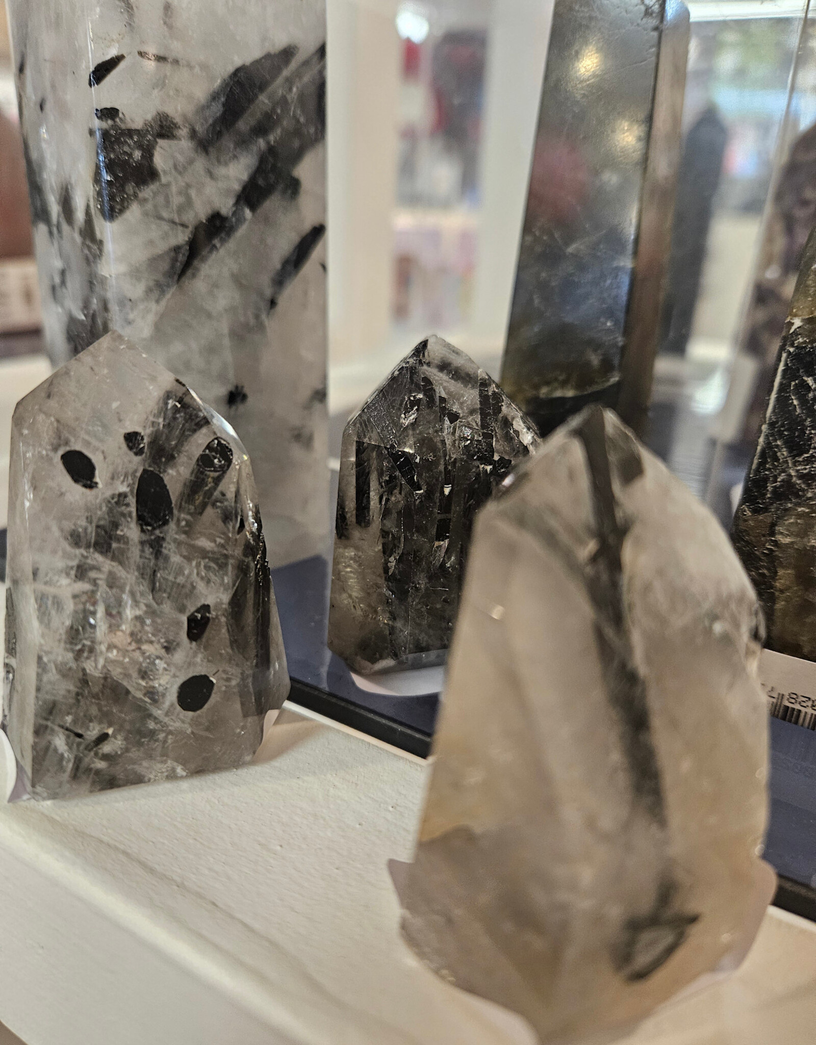 Black Tourmalinated Quartz Generator Point