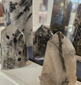 Black Tourmalinated Quartz Generator Point