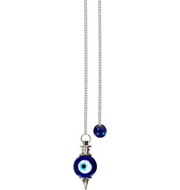 PENDULUM-SEPHOROTON-NICKEL PLATED/EVIL EYE PROTECTION