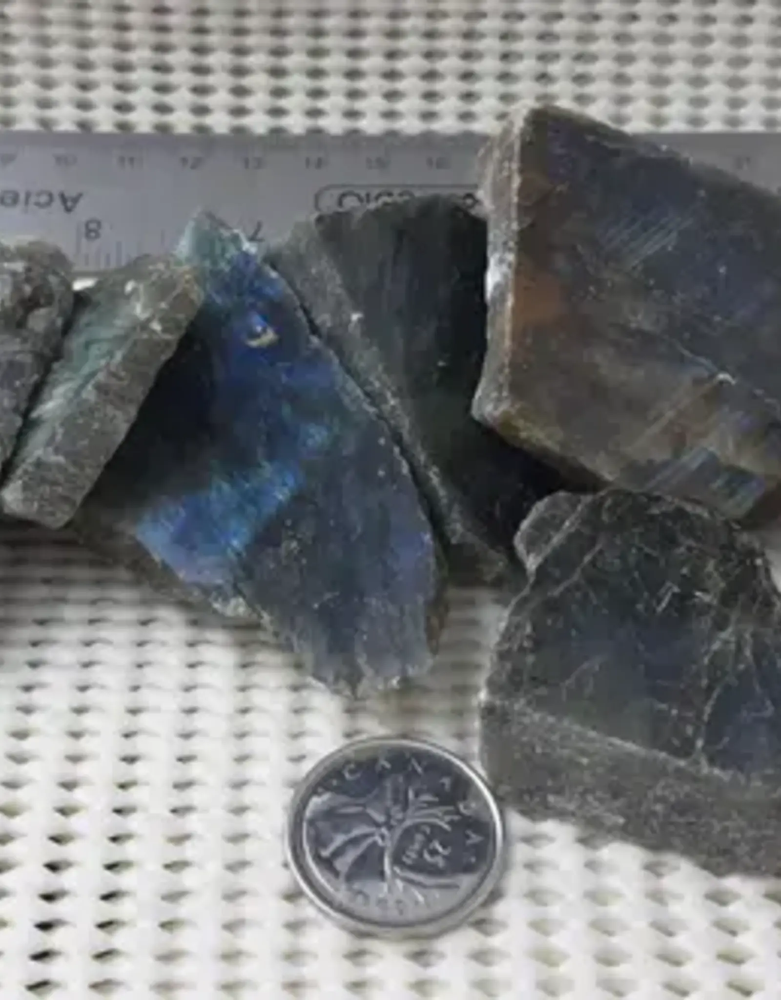 Labradorite One Side Polished Pebble 3 cm - 5 cm