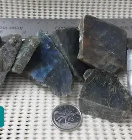 Labradorite One Side Polished Pebble 3 cm - 5 cm