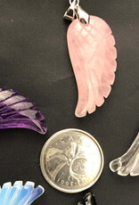 Wing Pendant 36mm Assorted Stone