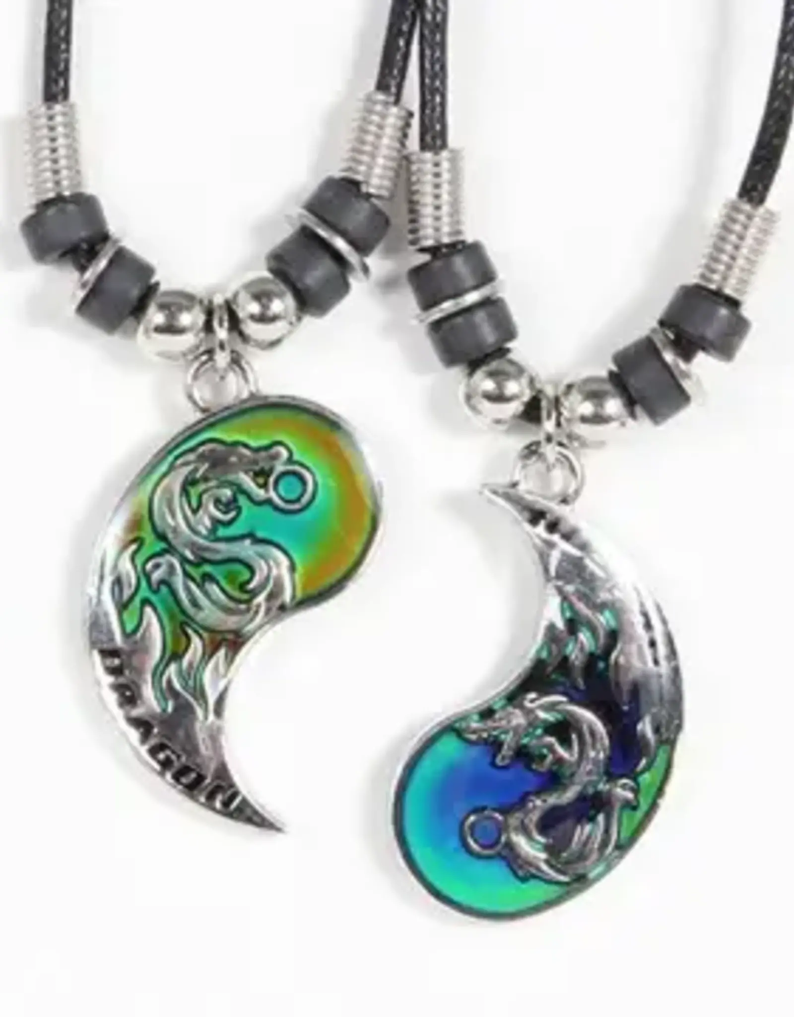 Mood Necklace - Best Friends, Dragon Design, Set/Pair