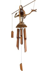 BAMBOO WINDCHIME/ANIMATED DRAGON 36.5"