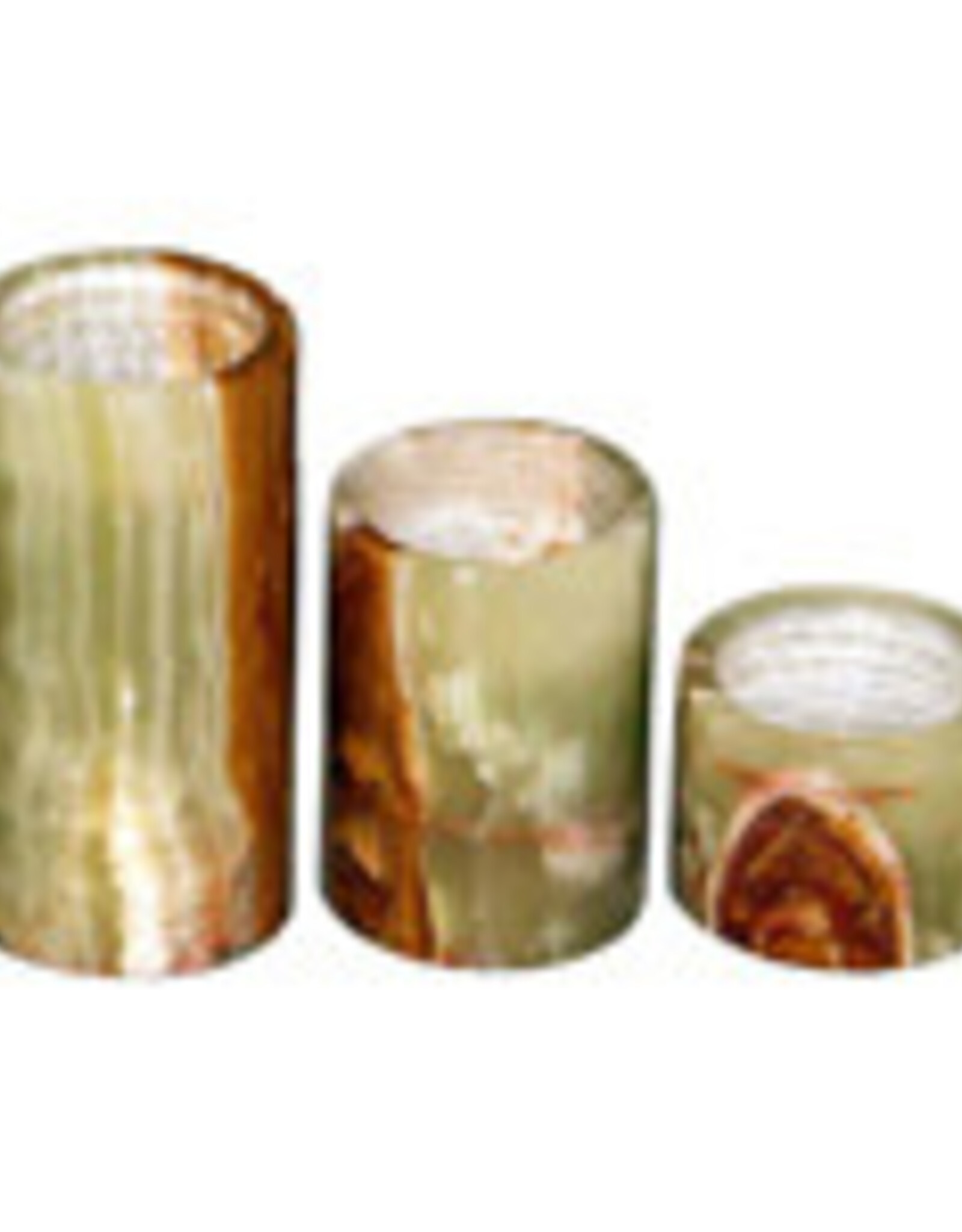 Candle Holder - Rainbow Onyx