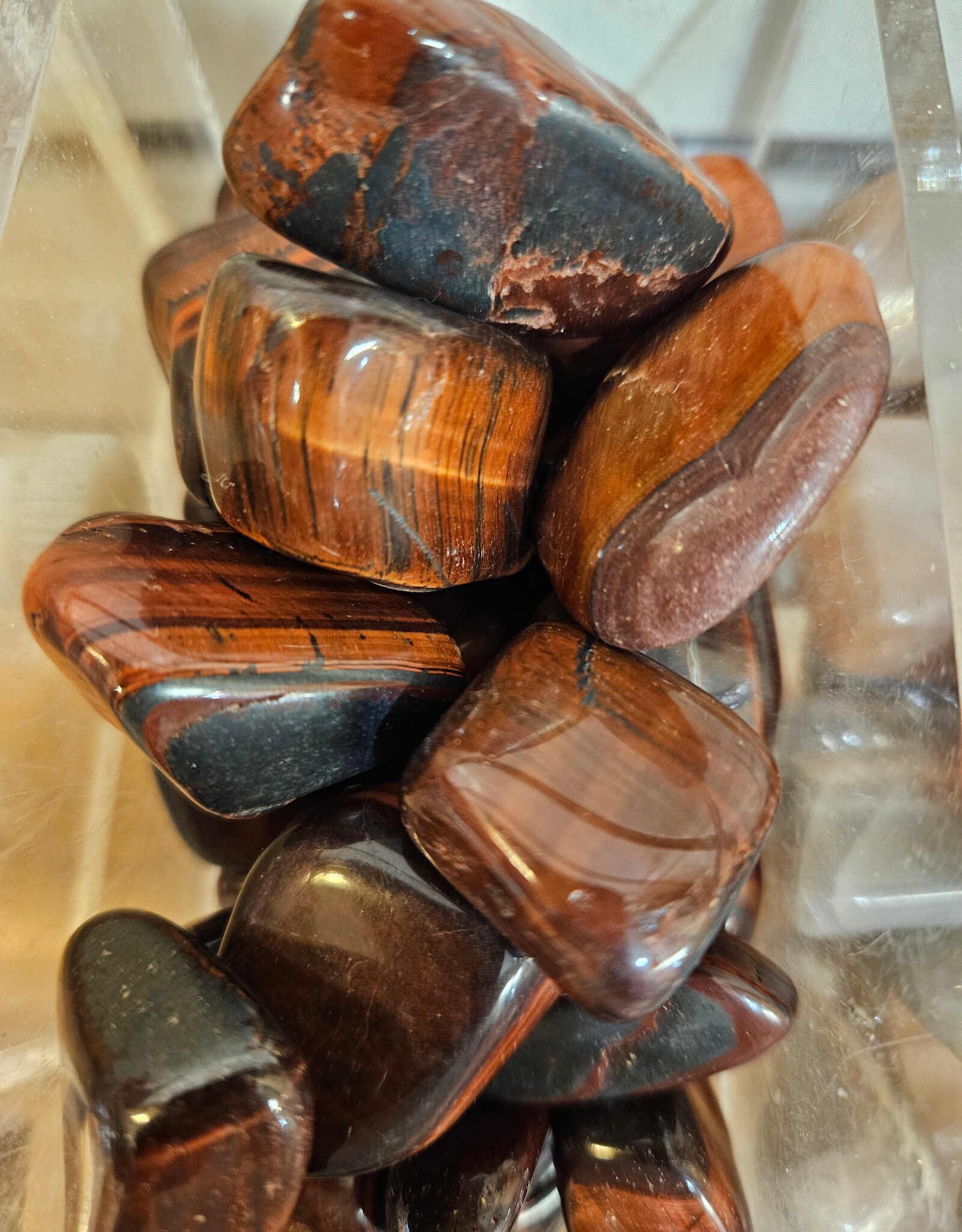 Red Tiger Eye Larger Tumbled