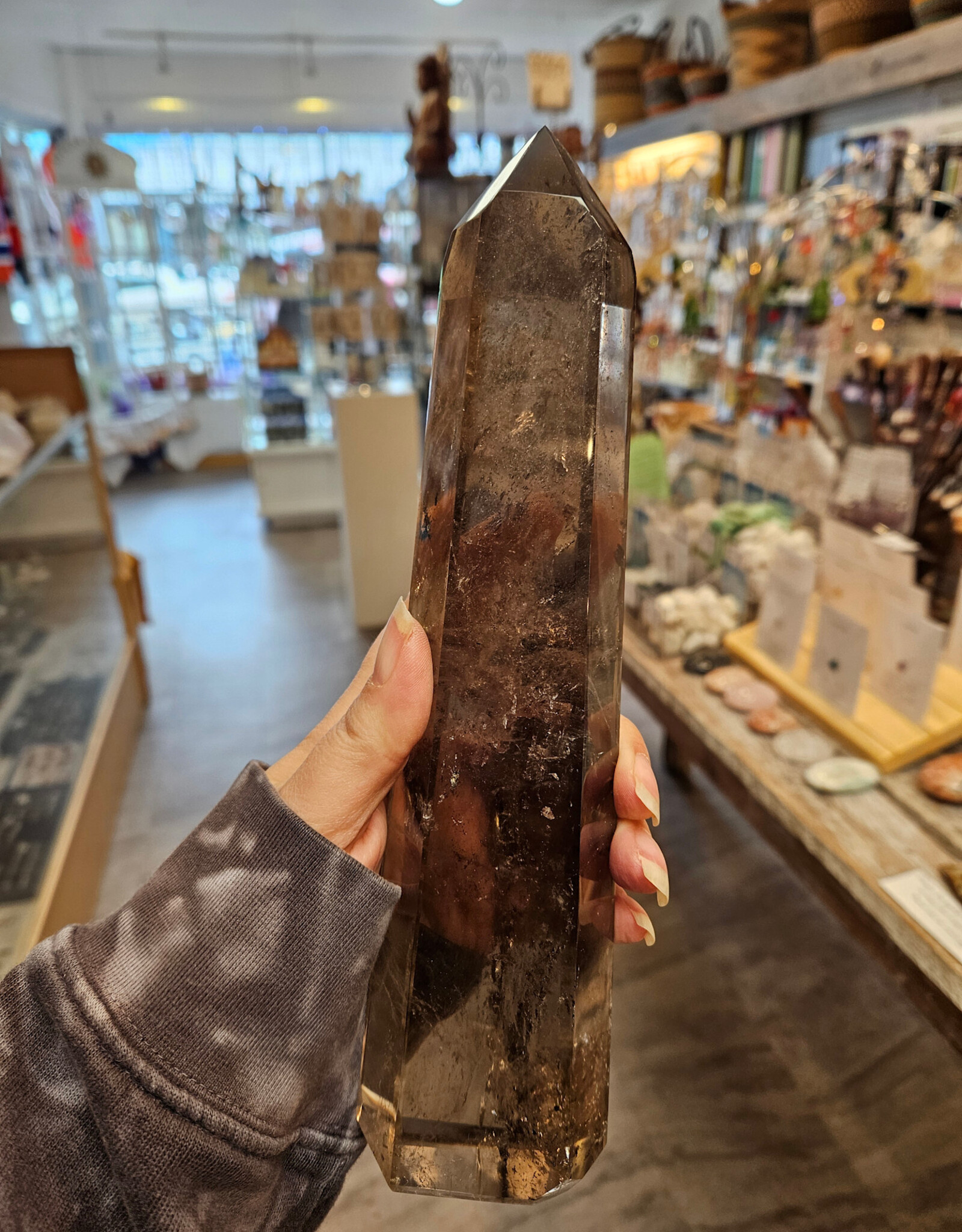 Extra Tall Smoky Quartz Tower