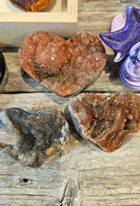 Agate Druzy Heart