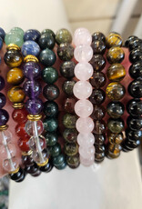 Large Wrist 8 mm Bead Bracelet