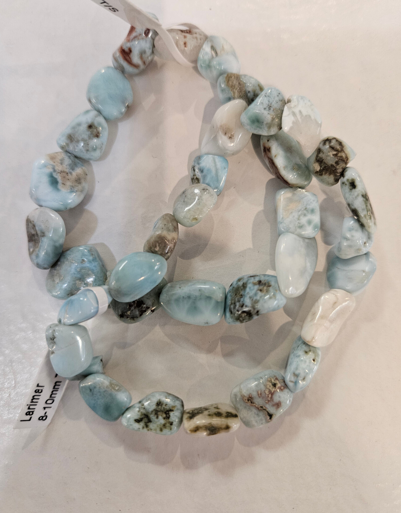 Larimar Tumbled Bracelet 6 mm - 10 mm