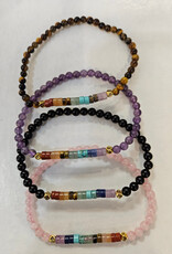 Stone Bead Bracelet 4mm