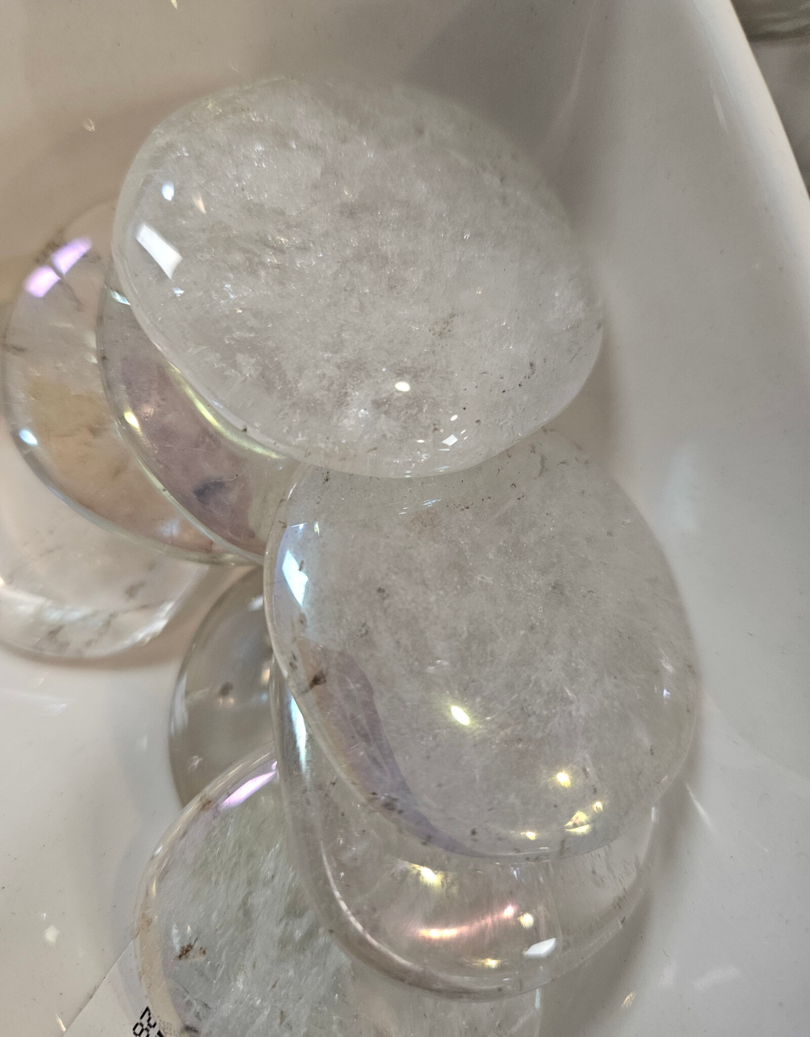 Angel Aura Quartz Flat/Smooth Stone