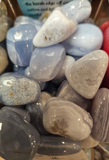 Blue Lace Agate Tumbled Stone