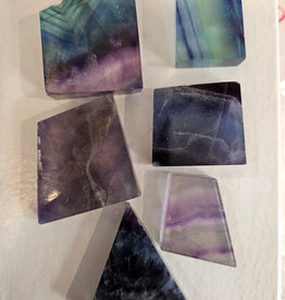 Rainbow Fluorite Polished Slab