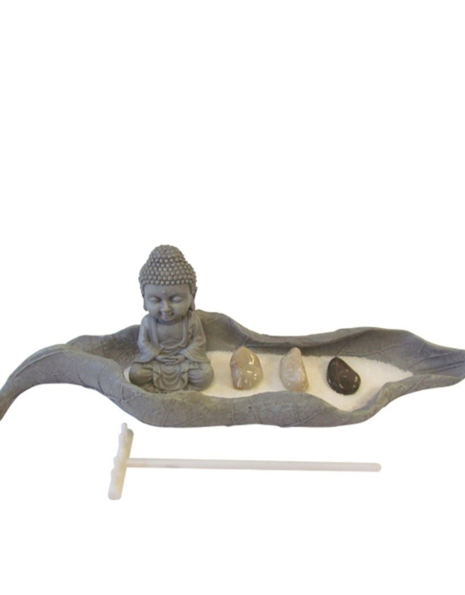 Zen Garden - Buddha on Leaf