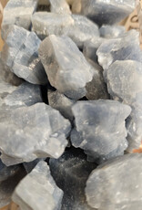 Blue Calcite tumbled stone