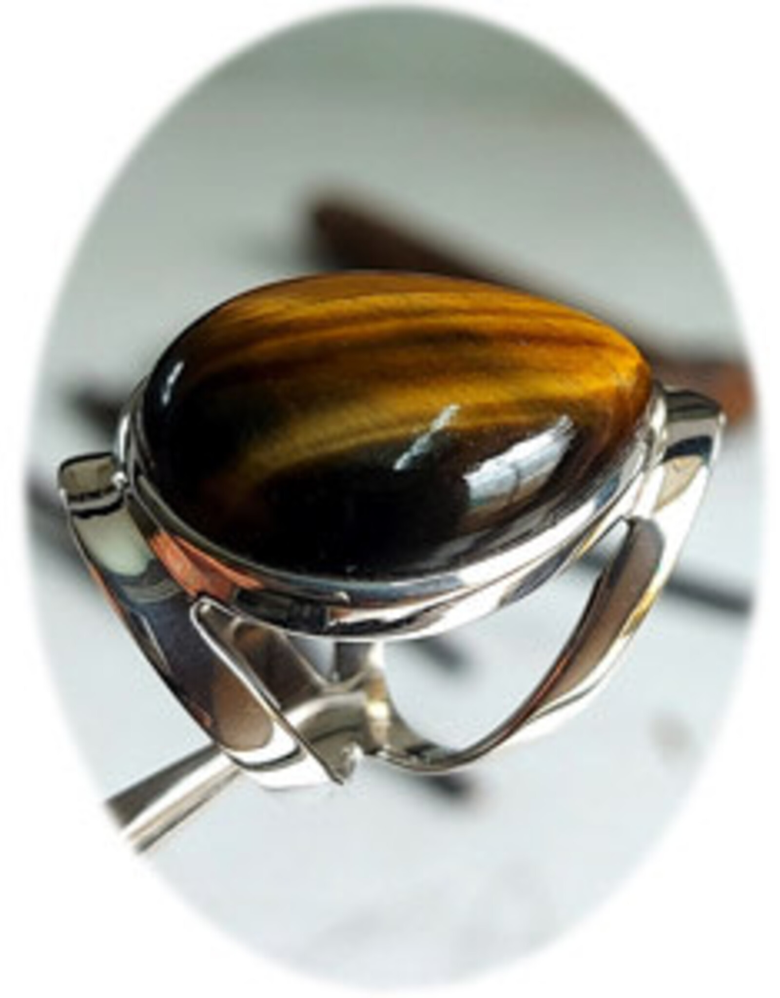 Wisdom of Tears Tiger Eye SSilver Ring