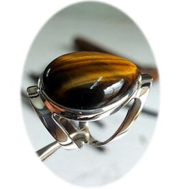Wisdom of Tears Tiger Eye SSilver Ring