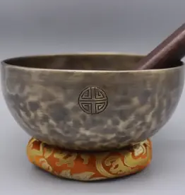 Tibetan Full Moon Hand Carved Singing Bowl