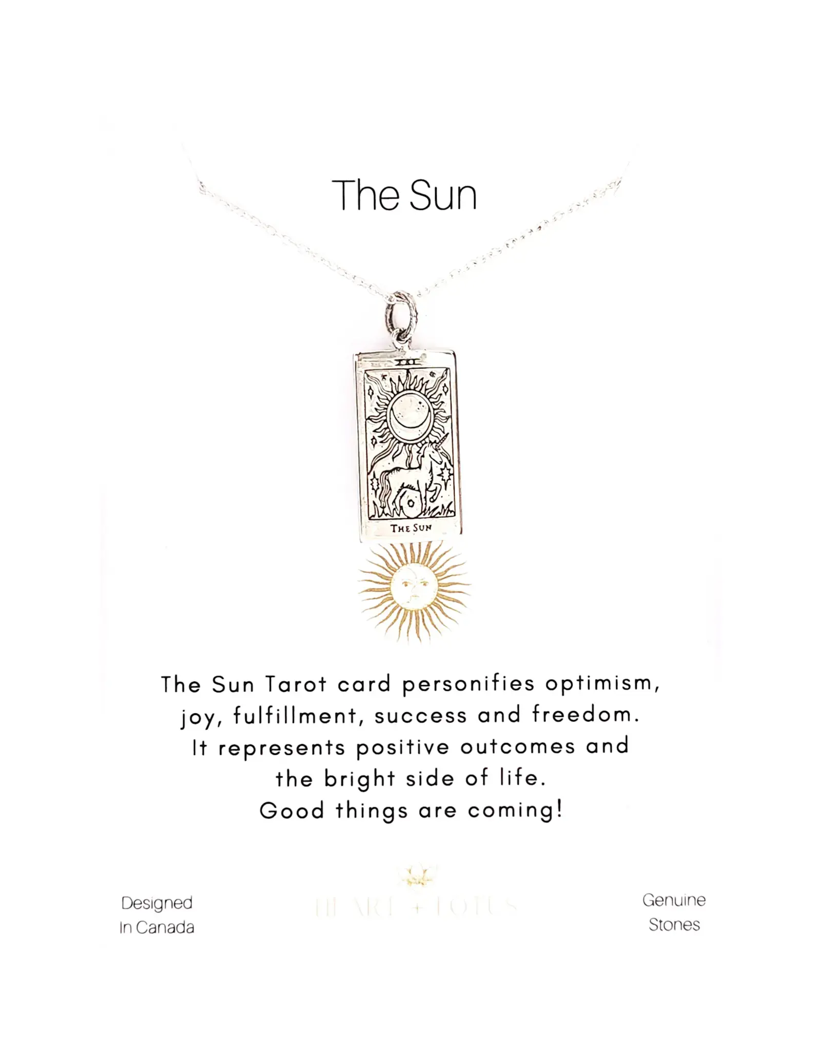 Tarot Necklace Sterling Silver