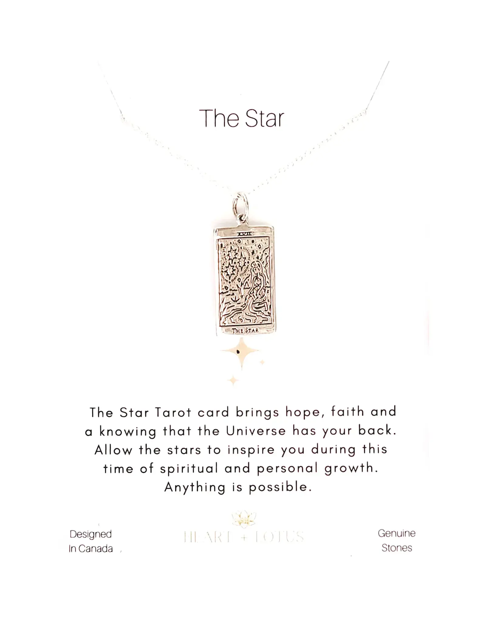 Tarot Necklace Sterling Silver
