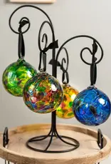 Calico Art Glass Ball