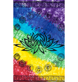 TAPESTRY - COTTON - CHAKRA LOTUS - 52"X76"