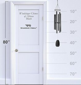 Windsinger Chimes of Athena - Black 44 inch