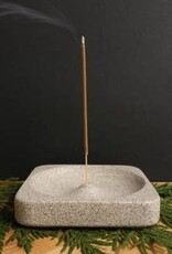 Van Isle Made Polished Concrete Incense Holder Van Isle Made Polished Concrete Incense Holder